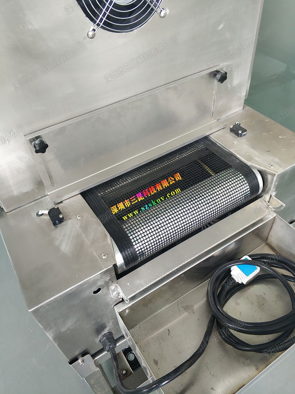不锈钢UV固化机用于无尘车间十万级洁净度SK-LED300100-300TP
